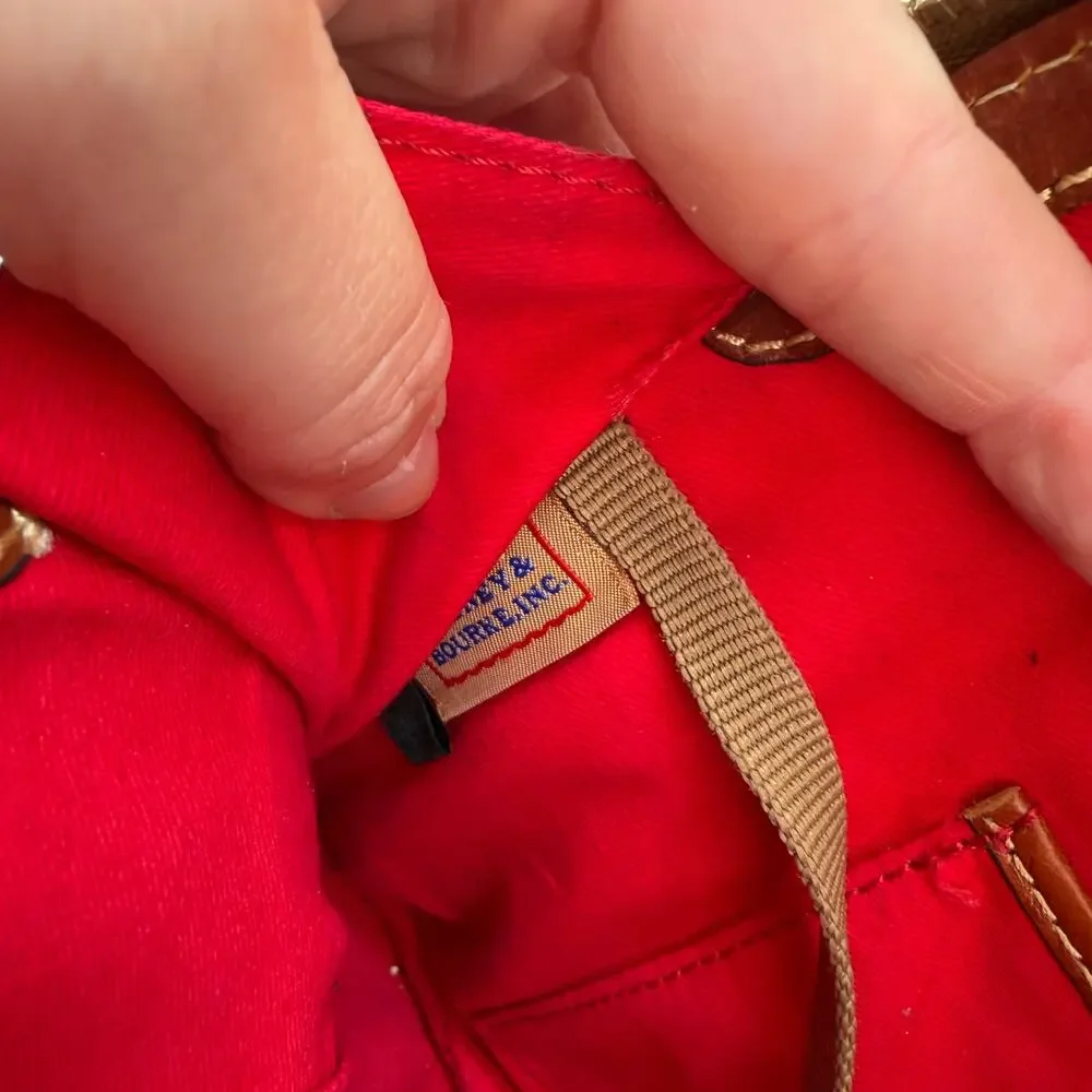 Dooney & Bourke Pebble Grain Leather Zip Satchel Purse